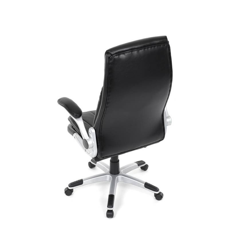 Autronic - Křeslo kancelářské, černá ekokůže, houpací mechanismus - KA-F1218 BK NOVINKA