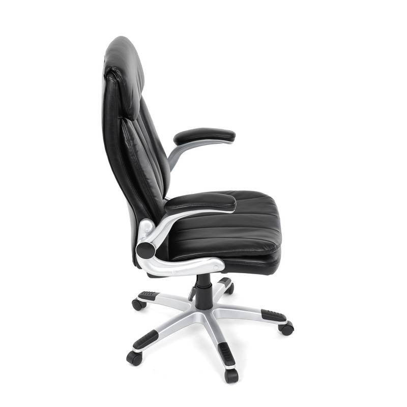 Autronic - Křeslo kancelářské, černá ekokůže, houpací mechanismus - KA-F1218 BK NOVINKA