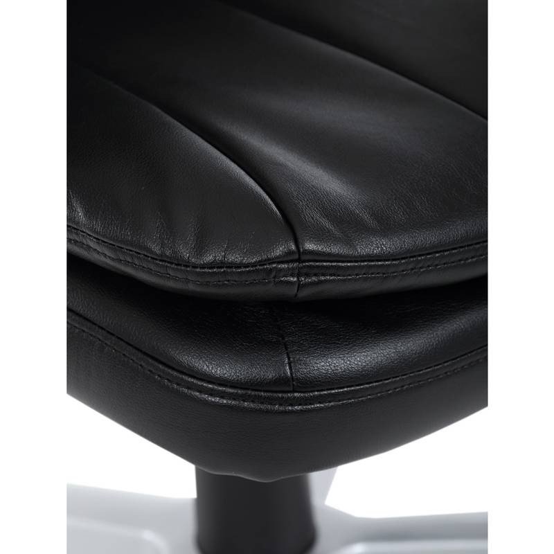 Autronic - Křeslo kancelářské, černá ekokůže, houpací mechanismus - KA-F1218 BK NOVINKA