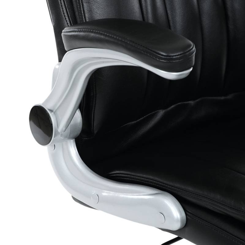 Autronic - Křeslo kancelářské, černá ekokůže, houpací mechanismus - KA-F1218 BK NOVINKA