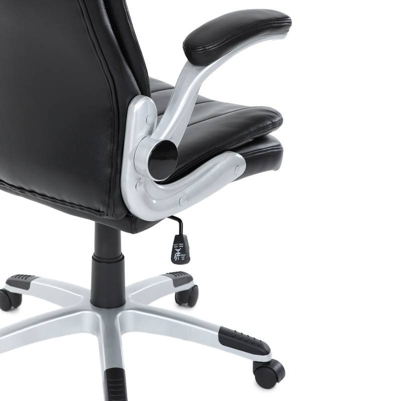Autronic - Křeslo kancelářské, černá ekokůže, houpací mechanismus - KA-F1218 BK NOVINKA
