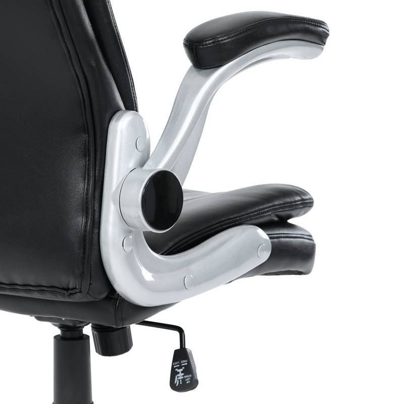 Autronic - Křeslo kancelářské, černá ekokůže, houpací mechanismus - KA-F1218 BK NOVINKA