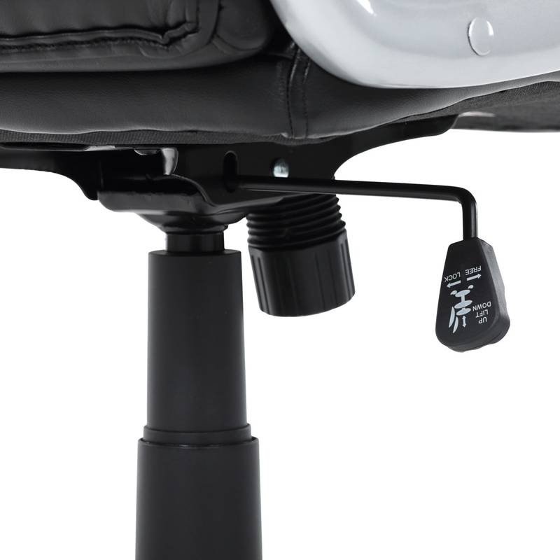 Autronic - Křeslo kancelářské, černá ekokůže, houpací mechanismus - KA-F1218 BK NOVINKA