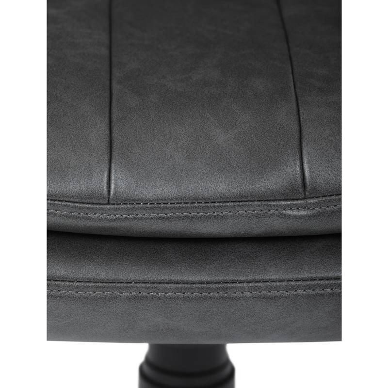 Autronic - Křeslo kancelářské, šedá ekokůže, houpací mechanismus - KA-F1218 GREY NOVINKA