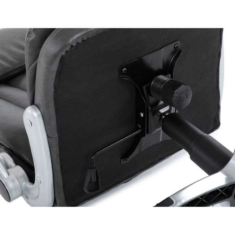Autronic - Křeslo kancelářské, šedá ekokůže, houpací mechanismus - KA-F1218 GREY NOVINKA