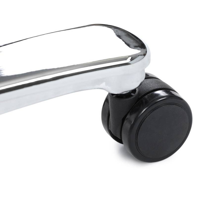 Autronic - Křeslo kancelářské, šedá ekokůže, chromový kříž, houpací mechanismus, nosnost 150kg - KA-F1385 GREY NOVI