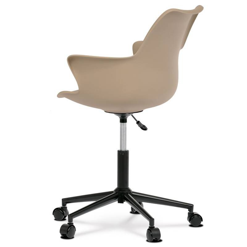 Autronic - Židle kancelářská, cappucino plastová skořepina, kovový kříž - KA-J772 CAP AKCE