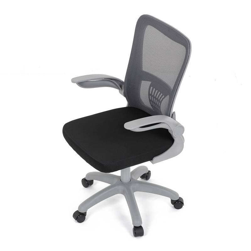 Autronic - Kancelářská židle, tmavě šedá síťovina, šedý plast, kolečka na tvrdé podlahy - KA-K2008 GREY AKCE