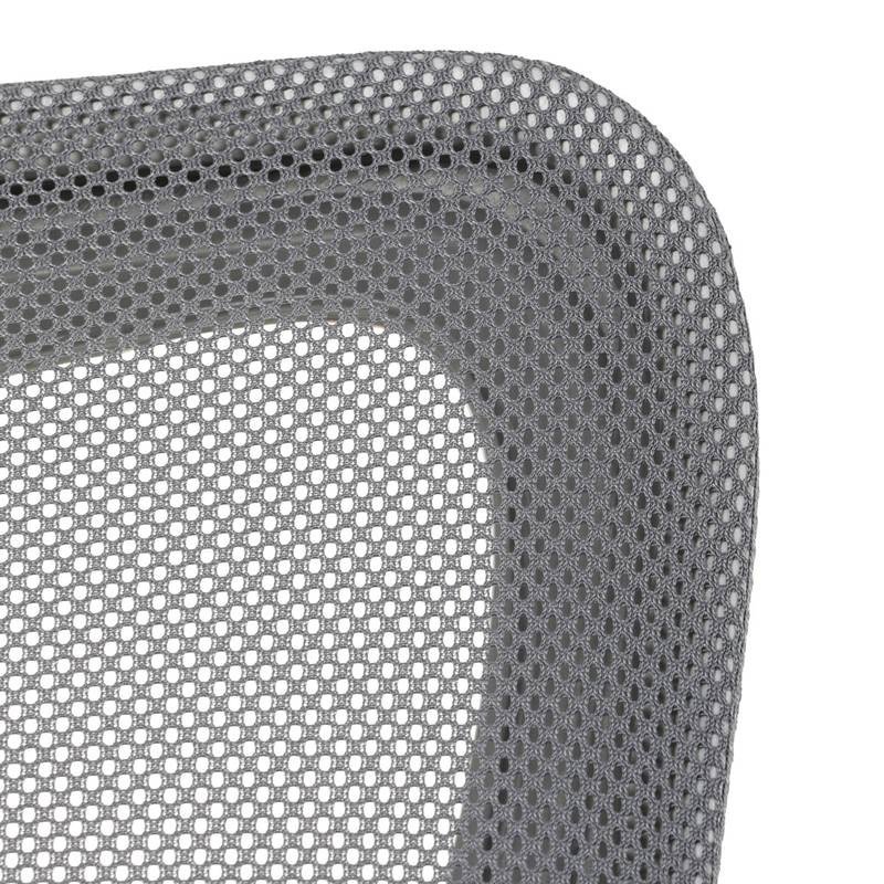 Autronic - Kancelářská židle, tmavě šedá síťovina, šedý plast, kolečka na tvrdé podlahy - KA-K2008 GREY AKCE