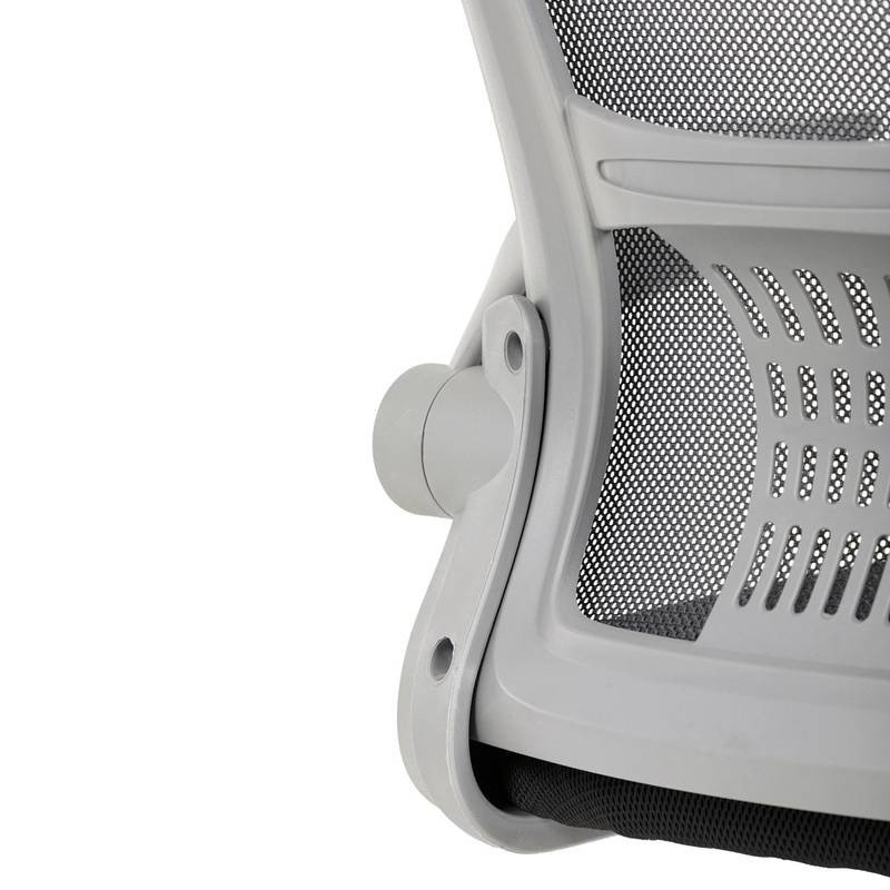 Autronic - Kancelářská židle, tmavě šedá síťovina, šedý plast, kolečka na tvrdé podlahy - KA-K2008 GREY AKCE