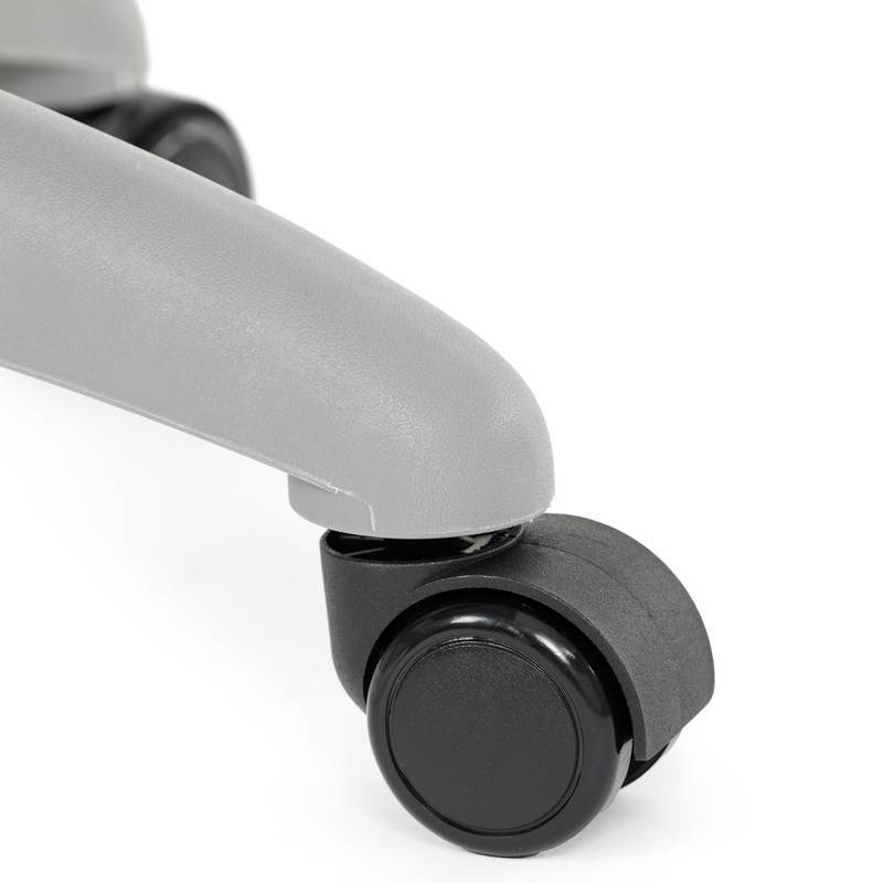 Autronic - Kancelářská židle, tmavě šedá síťovina, šedý plast, kolečka na tvrdé podlahy - KA-K2008 GREY AKCE