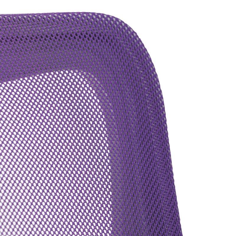 Autronic - Kancelářská židle, fialová síťovina, šedý plast, kolečka na tvrdé podlahy - KA-K2008 PUR AKCE