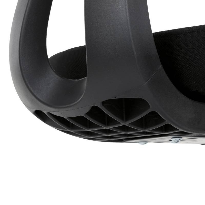 Autronic - Kancelářská židle, šedá síťovina, černý plast, kolečka na tvrdé podlahy - KA-K2080 GREY AKCE