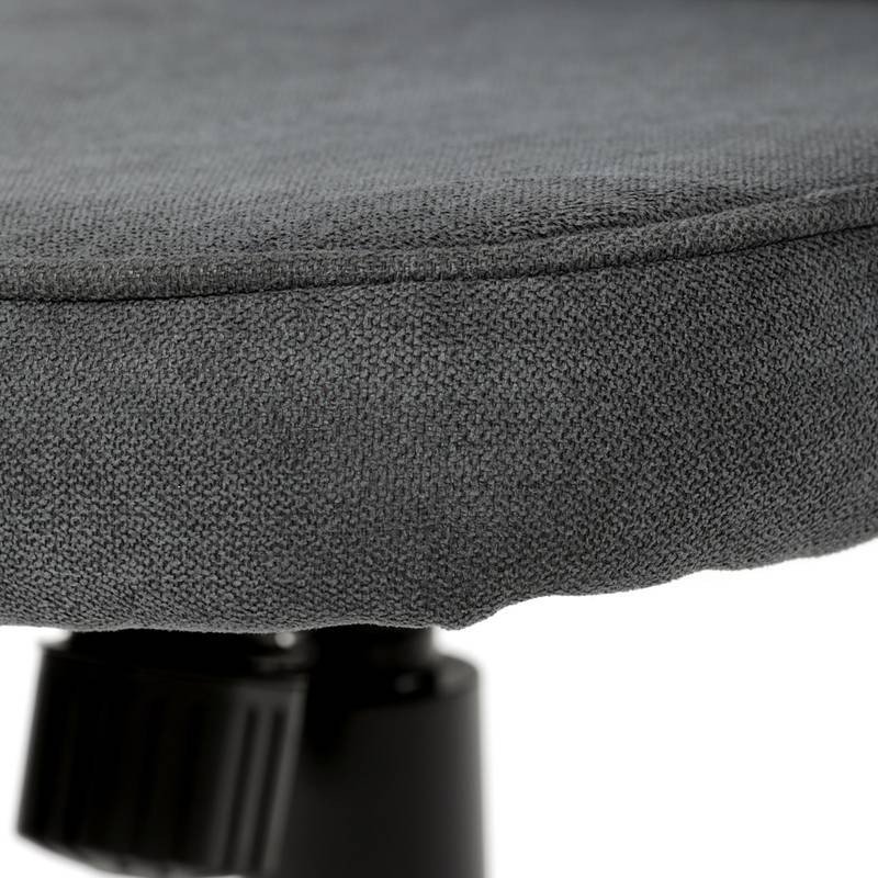 Autronic - Kancelářská židle, černý plast, šedá látka, kolečka pro tvrdé podlahy - KA-L607 GREY2