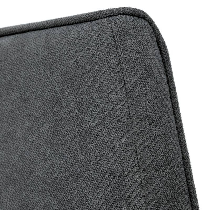 Autronic - Kancelářská židle, černý plast, šedá látka, kolečka pro tvrdé podlahy - KA-L607 GREY2