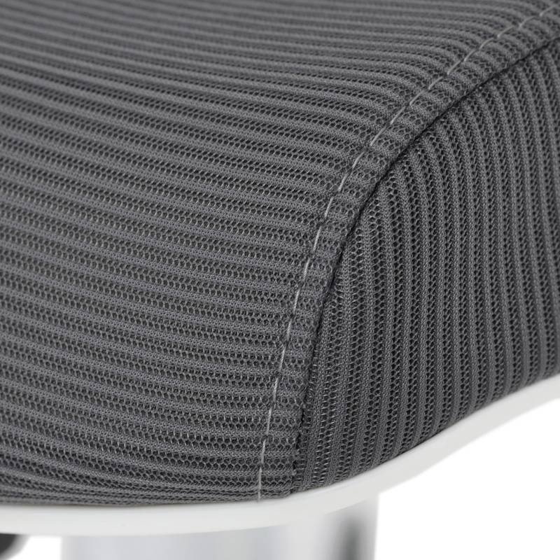 Autronic - Židle kancelářská, tmavě šedá síťovina MESH, bílý plast, plastový kříž - KA-S247 WT AKCE