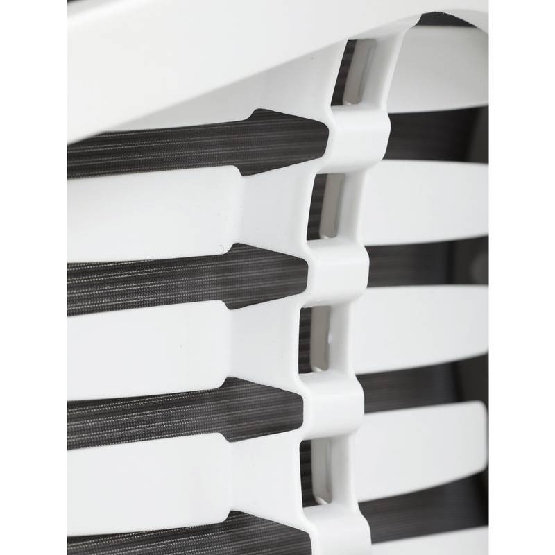 Autronic - Židle kancelářská, tmavě šedá síťovina MESH, bílý plast, plastový kříž - KA-S247 WT AKCE