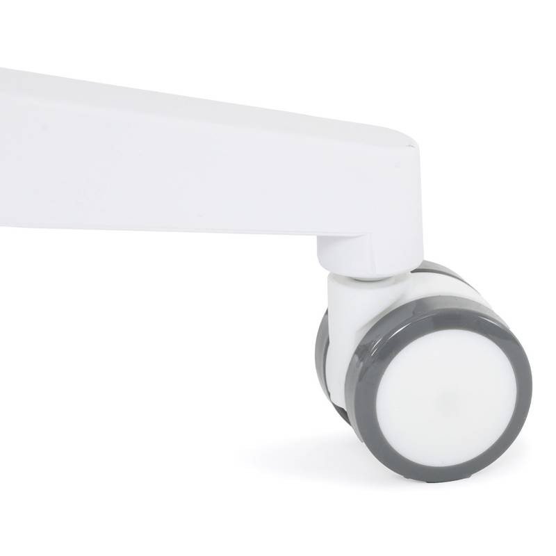 Autronic - Židle kancelářská, tmavě šedá síťovina MESH, bílý plast, plastový kříž - KA-S247 WT AKCE