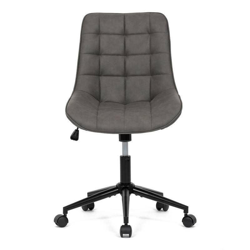 Autronic - Židle kancelářská, šedá látka v dekoru broušené kůže, černý kovový kříž - KA-V3120 GREY3 AKCE