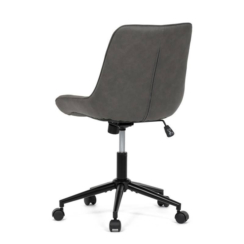 Autronic - Židle kancelářská, šedá látka v dekoru broušené kůže, černý kovový kříž - KA-V3120 GREY3 AKCE