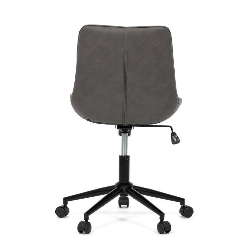 Autronic - Židle kancelářská, šedá látka v dekoru broušené kůže, černý kovový kříž - KA-V3120 GREY3 AKCE