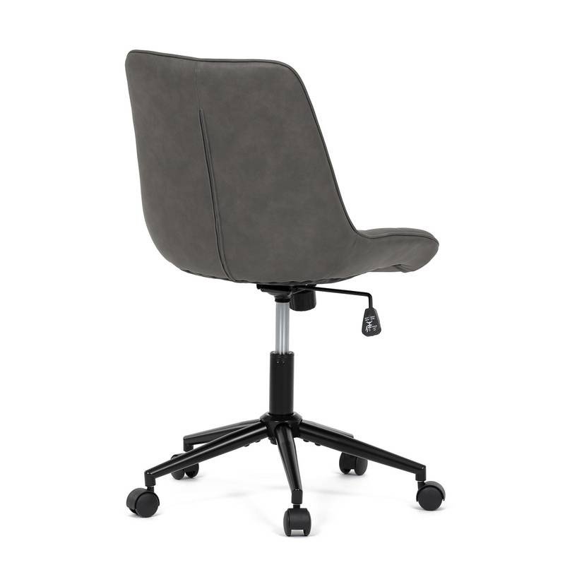 Autronic - Židle kancelářská, šedá látka v dekoru broušené kůže, černý kovový kříž - KA-V3120 GREY3 AKCE