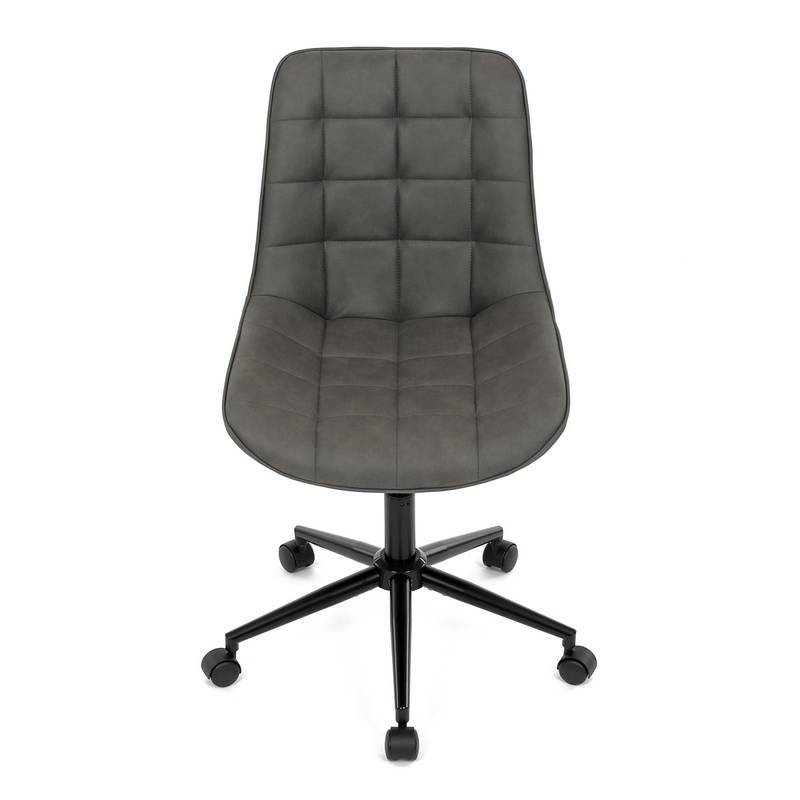 Autronic - Židle kancelářská, šedá látka v dekoru broušené kůže, černý kovový kříž - KA-V3120 GREY3 AKCE