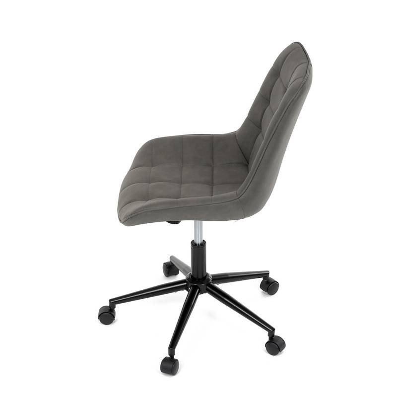 Autronic - Židle kancelářská, šedá látka v dekoru broušené kůže, černý kovový kříž - KA-V3120 GREY3 AKCE