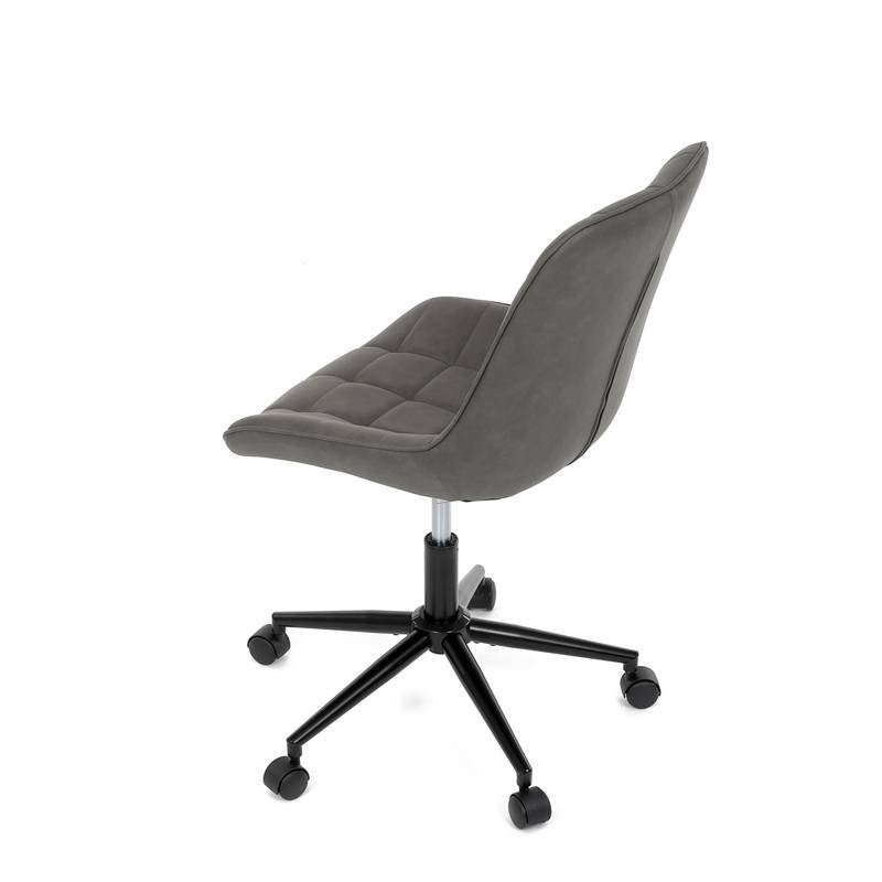 Autronic - Židle kancelářská, šedá látka v dekoru broušené kůže, černý kovový kříž - KA-V3120 GREY3 AKCE