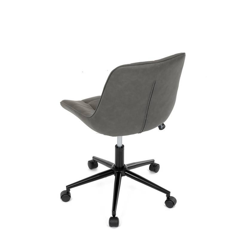 Autronic - Židle kancelářská, šedá látka v dekoru broušené kůže, černý kovový kříž - KA-V3120 GREY3 AKCE
