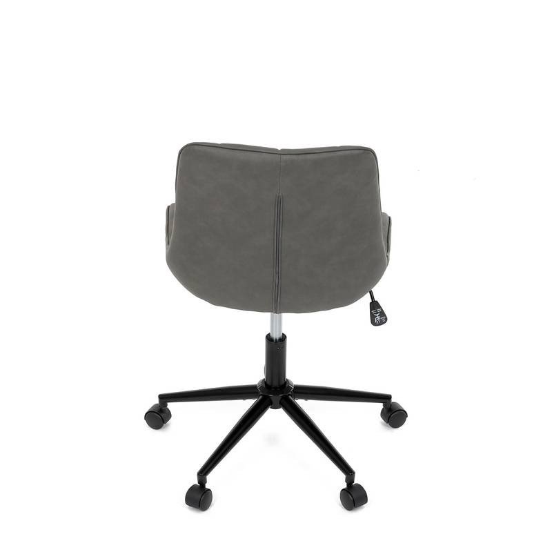 Autronic - Židle kancelářská, šedá látka v dekoru broušené kůže, černý kovový kříž - KA-V3120 GREY3 AKCE