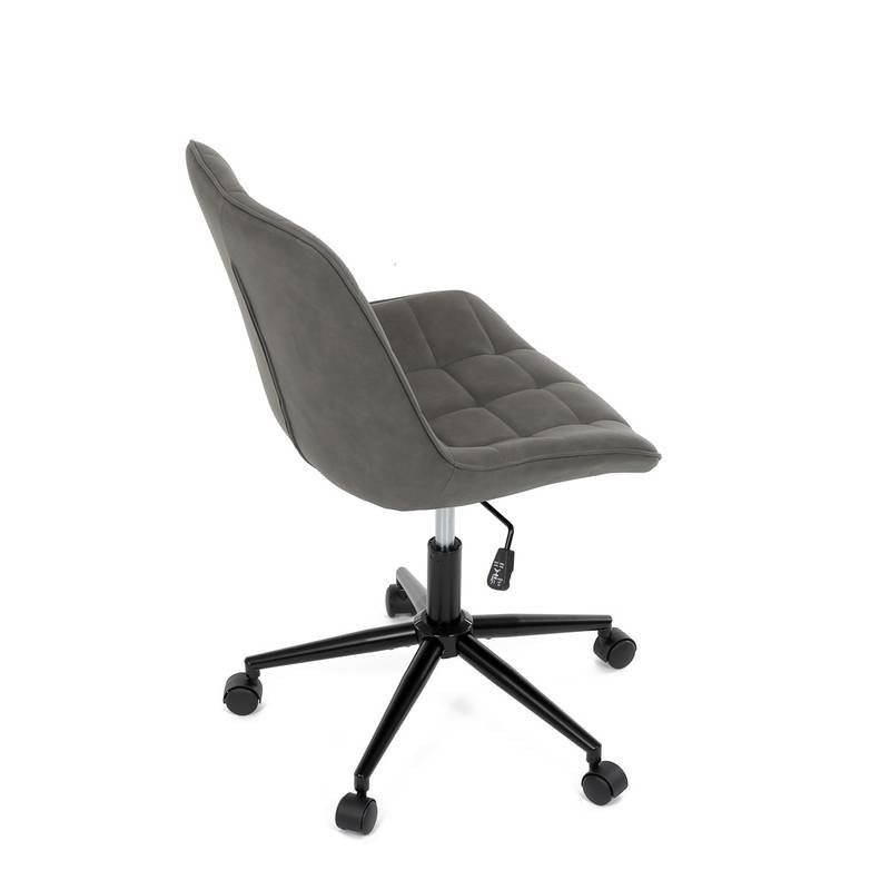 Autronic - Židle kancelářská, šedá látka v dekoru broušené kůže, černý kovový kříž - KA-V3120 GREY3 AKCE