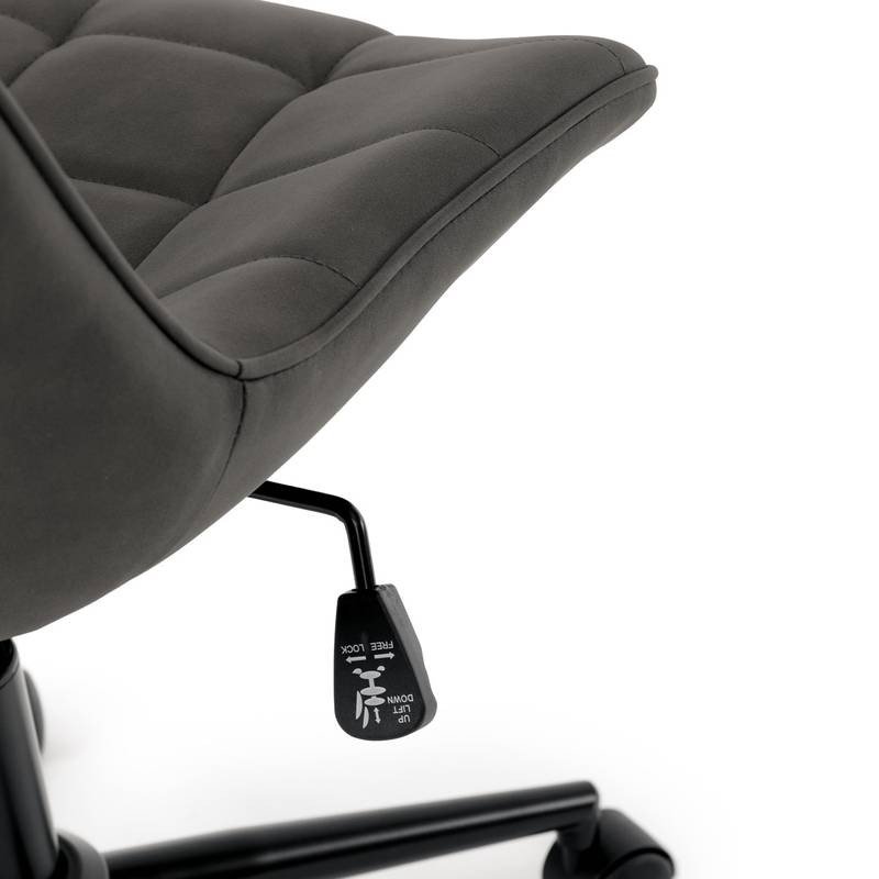 Autronic - Židle kancelářská, šedá látka v dekoru broušené kůže, černý kovový kříž - KA-V3120 GREY3 AKCE