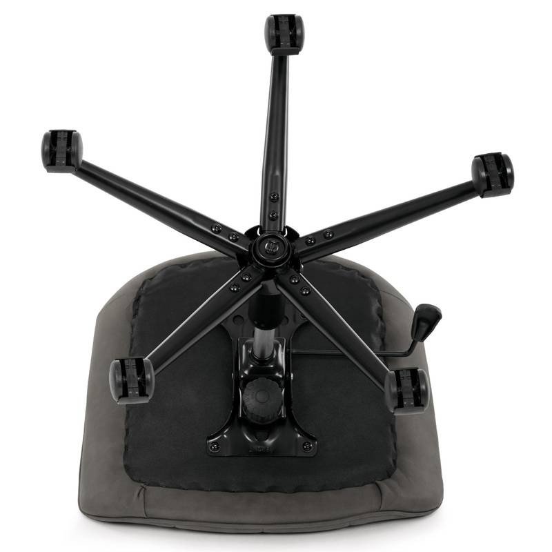 Autronic - Židle kancelářská, šedá látka v dekoru broušené kůže, černý kovový kříž - KA-V3120 GREY3 AKCE