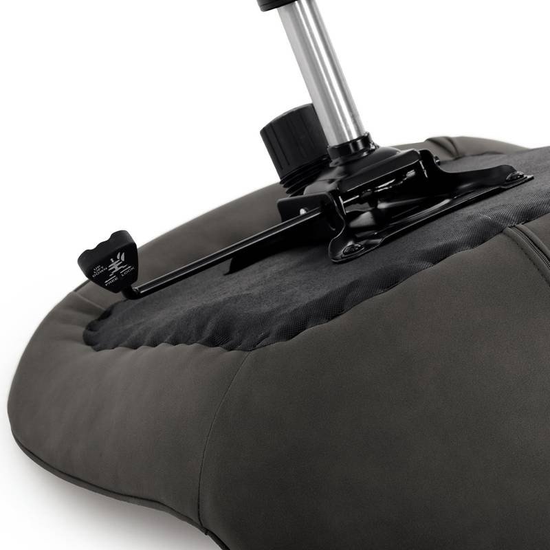 Autronic - Židle kancelářská, šedá látka v dekoru broušené kůže, černý kovový kříž - KA-V3120 GREY3 AKCE