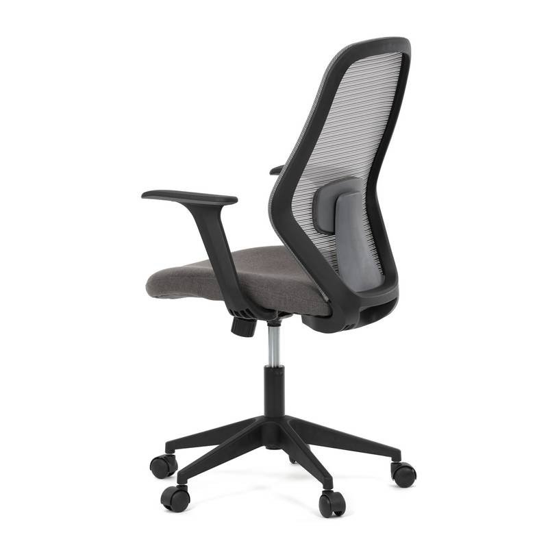 Autronic - Židle kancelářská, látka šedá, houpací mechanismus, kolečka pro tvrdé povrchy - KA-V3149 GREY AKCE