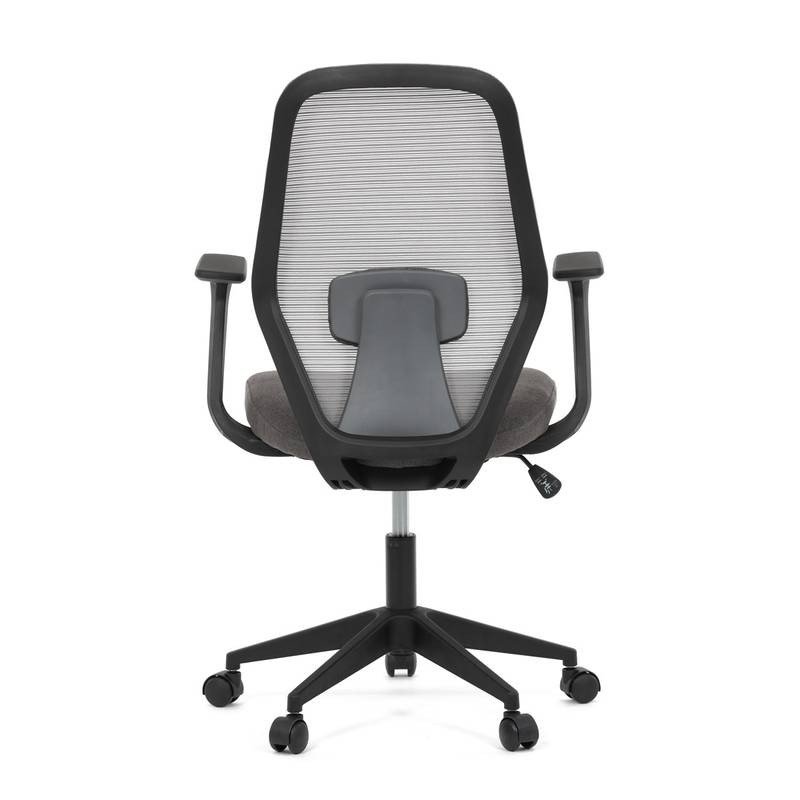 Autronic - Židle kancelářská, látka šedá, houpací mechanismus, kolečka pro tvrdé povrchy - KA-V3149 GREY AKCE
