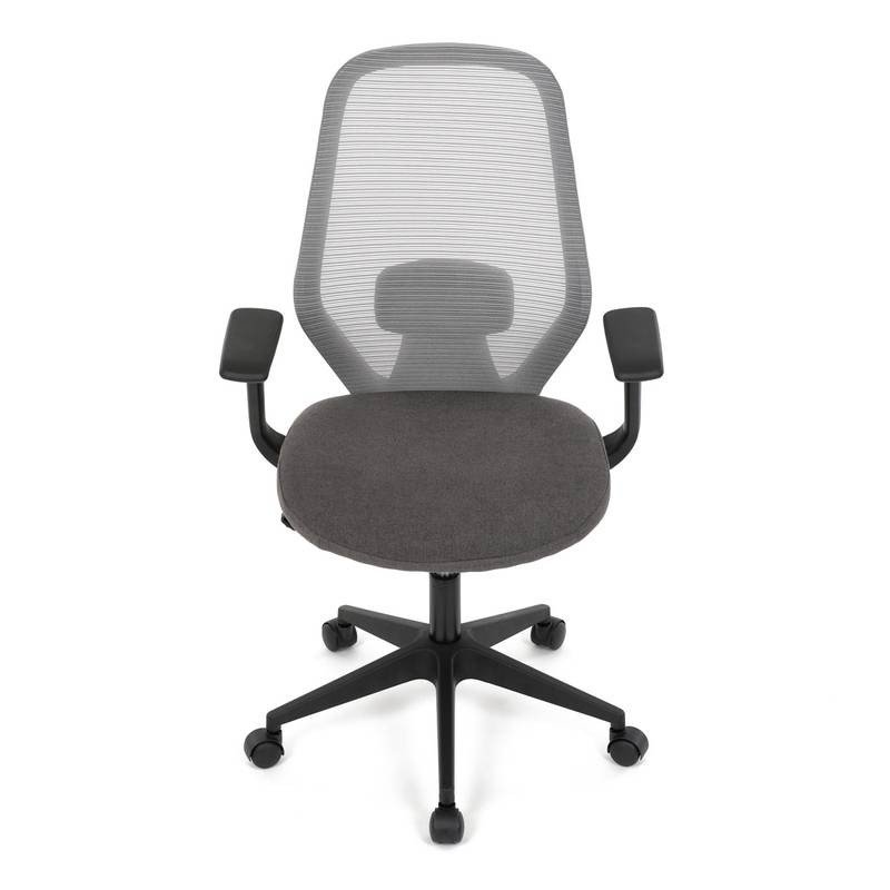 Autronic - Židle kancelářská, látka šedá, houpací mechanismus, kolečka pro tvrdé povrchy - KA-V3149 GREY AKCE