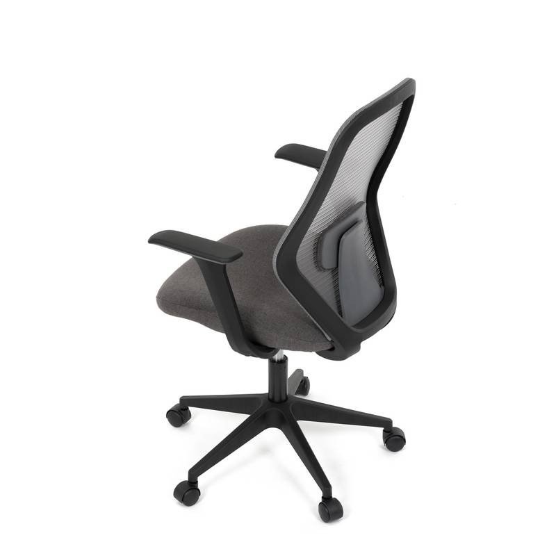 Autronic - Židle kancelářská, látka šedá, houpací mechanismus, kolečka pro tvrdé povrchy - KA-V3149 GREY AKCE