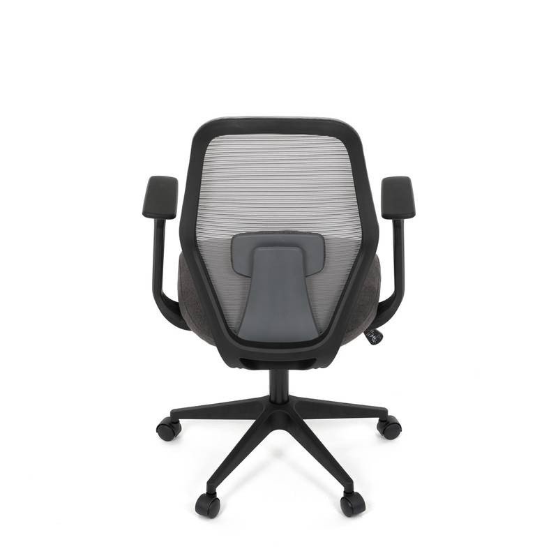 Autronic - Židle kancelářská, látka šedá, houpací mechanismus, kolečka pro tvrdé povrchy - KA-V3149 GREY AKCE