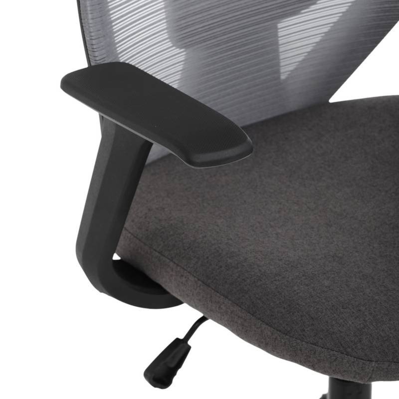 Autronic - Židle kancelářská, látka šedá, houpací mechanismus, kolečka pro tvrdé povrchy - KA-V3149 GREY AKCE