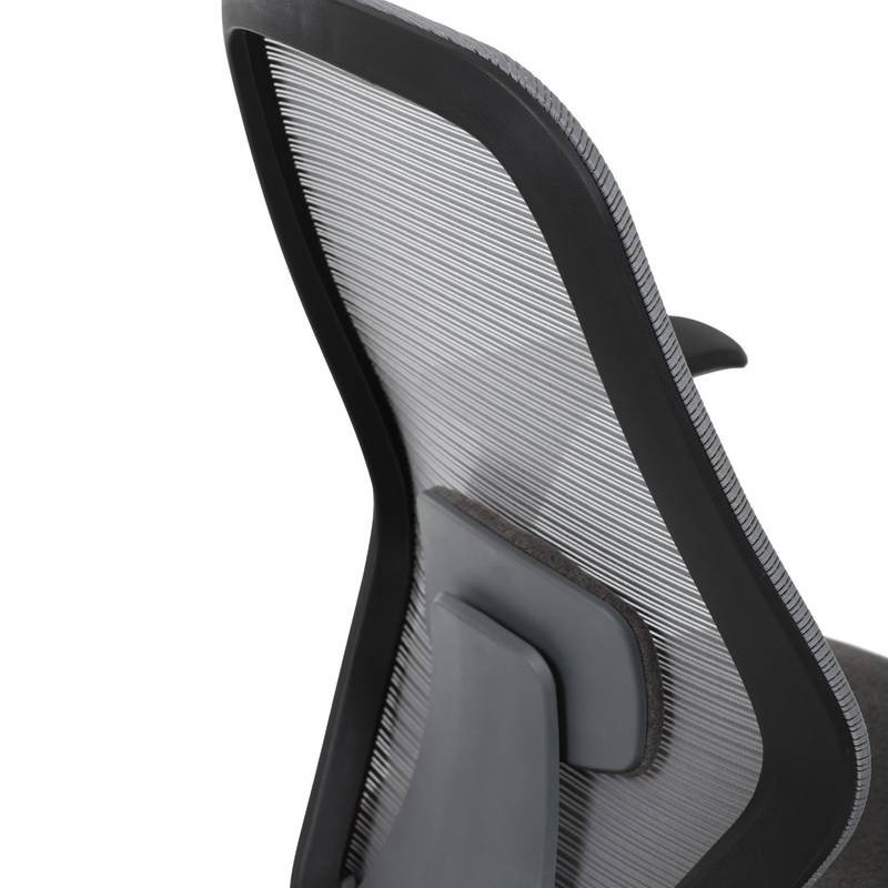 Autronic - Židle kancelářská, látka šedá, houpací mechanismus, kolečka pro tvrdé povrchy - KA-V3149 GREY AKCE