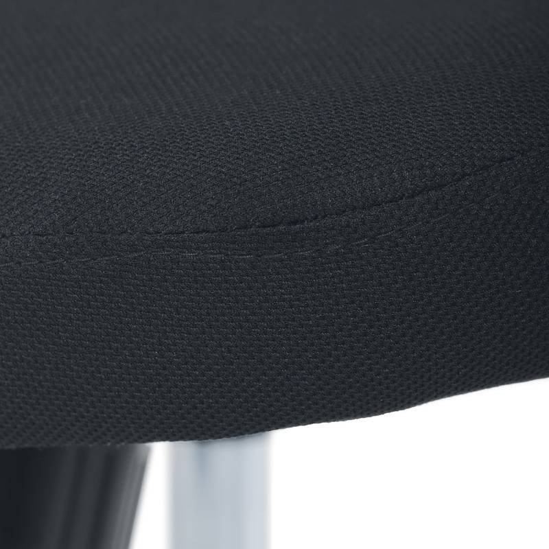 Autronic - Kancelářská židle, černý plast, černá látka, sklápěcí područky, kolečka pro tvrdé podlahy - KA-V317 BK