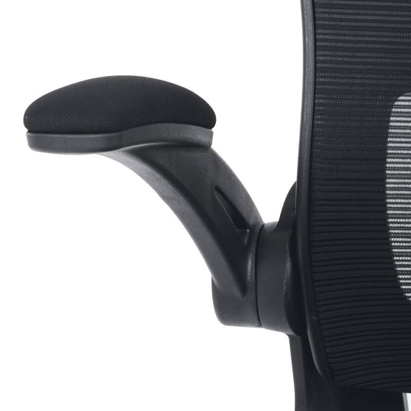 Autronic - Kancelářská židle, černý plast, černá látka, sklápěcí područky, kolečka pro tvrdé podlahy - KA-V317 BK