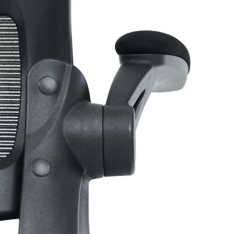 Autronic - Kancelářská židle, černý plast, černá látka, sklápěcí područky, kolečka pro tvrdé podlahy - KA-V317 BK