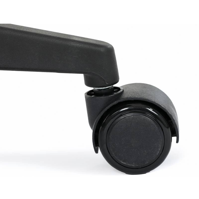 Autronic - Kancelářská židle, černý plast, modrá látka, sklápěcí područky, kolečka pro tvrdé podlahy - KA-V317 BLU