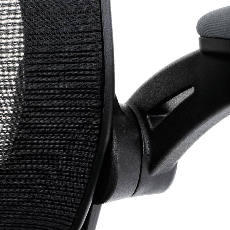 Autronic - Kancelářská židle, černý plast, šedá látka, sklápěcí područky, kolečka pro tvrdé podlahy - KA-V317 GRE
