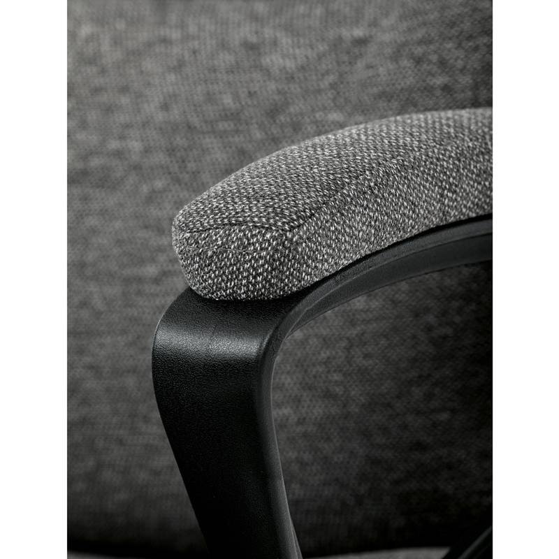 Autronic - Kancelářské křeslo, šedá látka, kovový kříž, kolečka na tvrdé podlahy - KA-Y348 GREY2