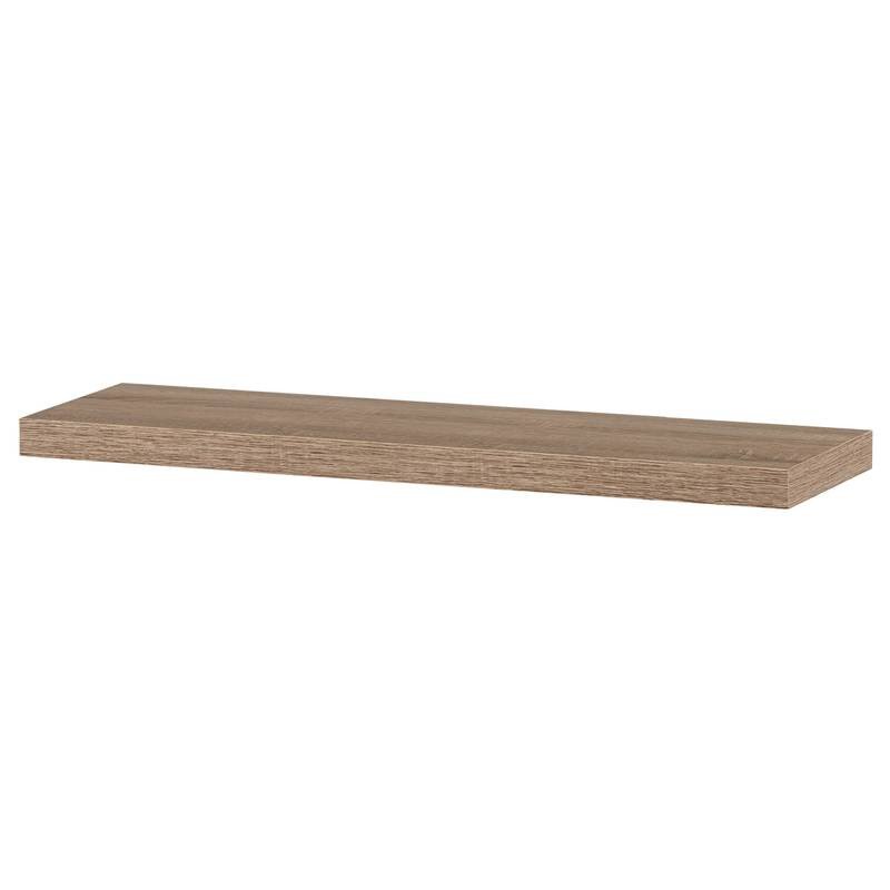 Autronic - Polička nástenná 80 cm, MDF, 3D dekor dub sonoma, baleno v ochranej fólii - P-005 SON1