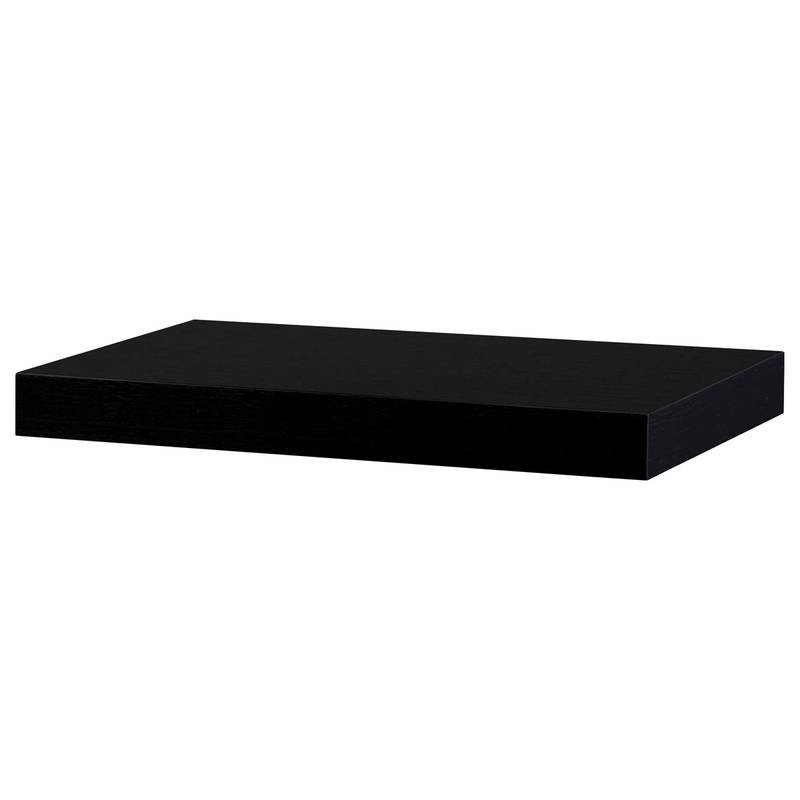 Autronic - Polička nástenná 40 cm, MDF, 3D dekor wenge, baleno v ochranej fólii - P-023 BK WAL